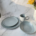 Blue reactive glaze Irregular shape tableware